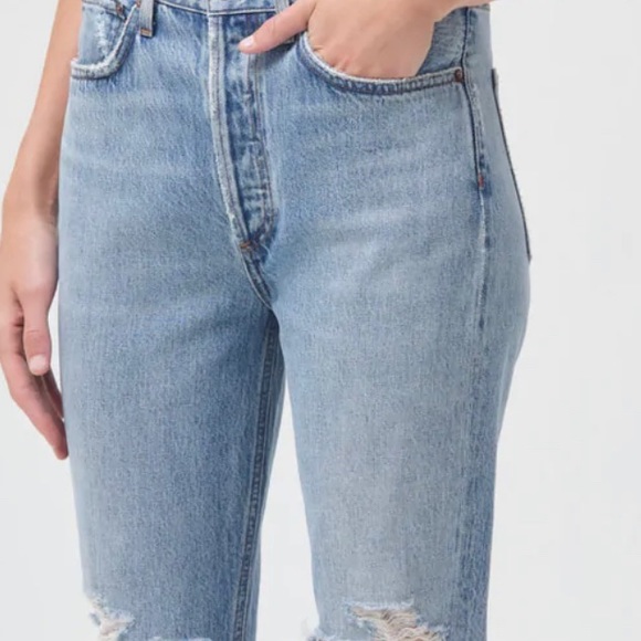 Agolde Riley high rise straight jeans 26 in Blitz; perfect!! worn once! - Picture 2 of 10